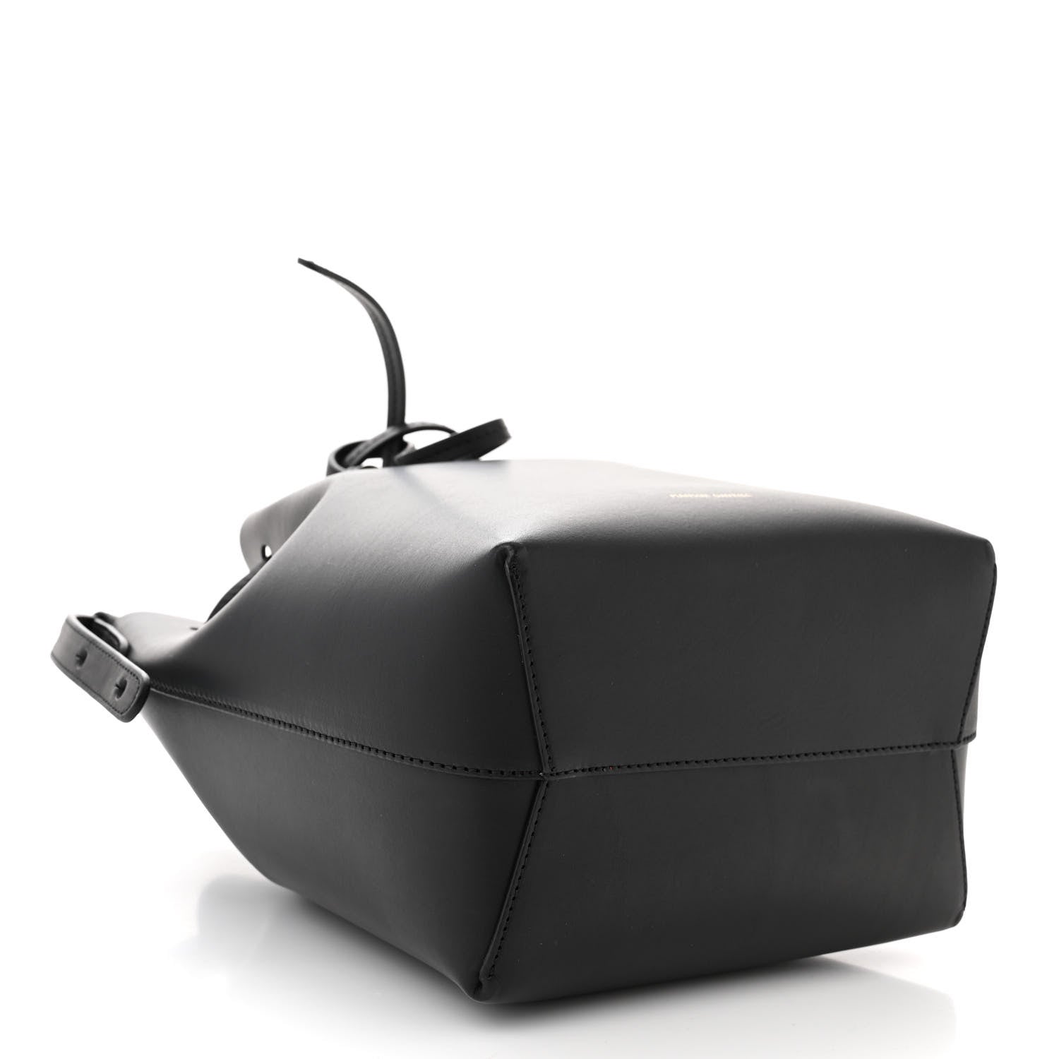 Mansur Gavriel Calfskin Mini Bucket Bag Black Flamma 4 of 10
