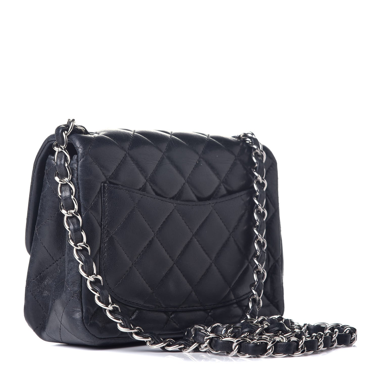 Chanel Lambskin Quilted Mini Square Flap Black 3 of 11
