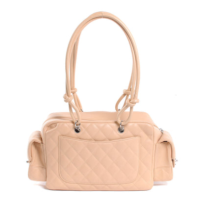 Chanel Calfskin Quilted Small Cambon Multipocket Reporter Beige 3 of 7