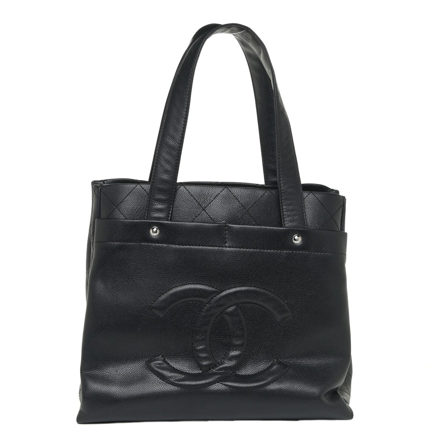 Caviar Executive Cerf Shopper Tote Black