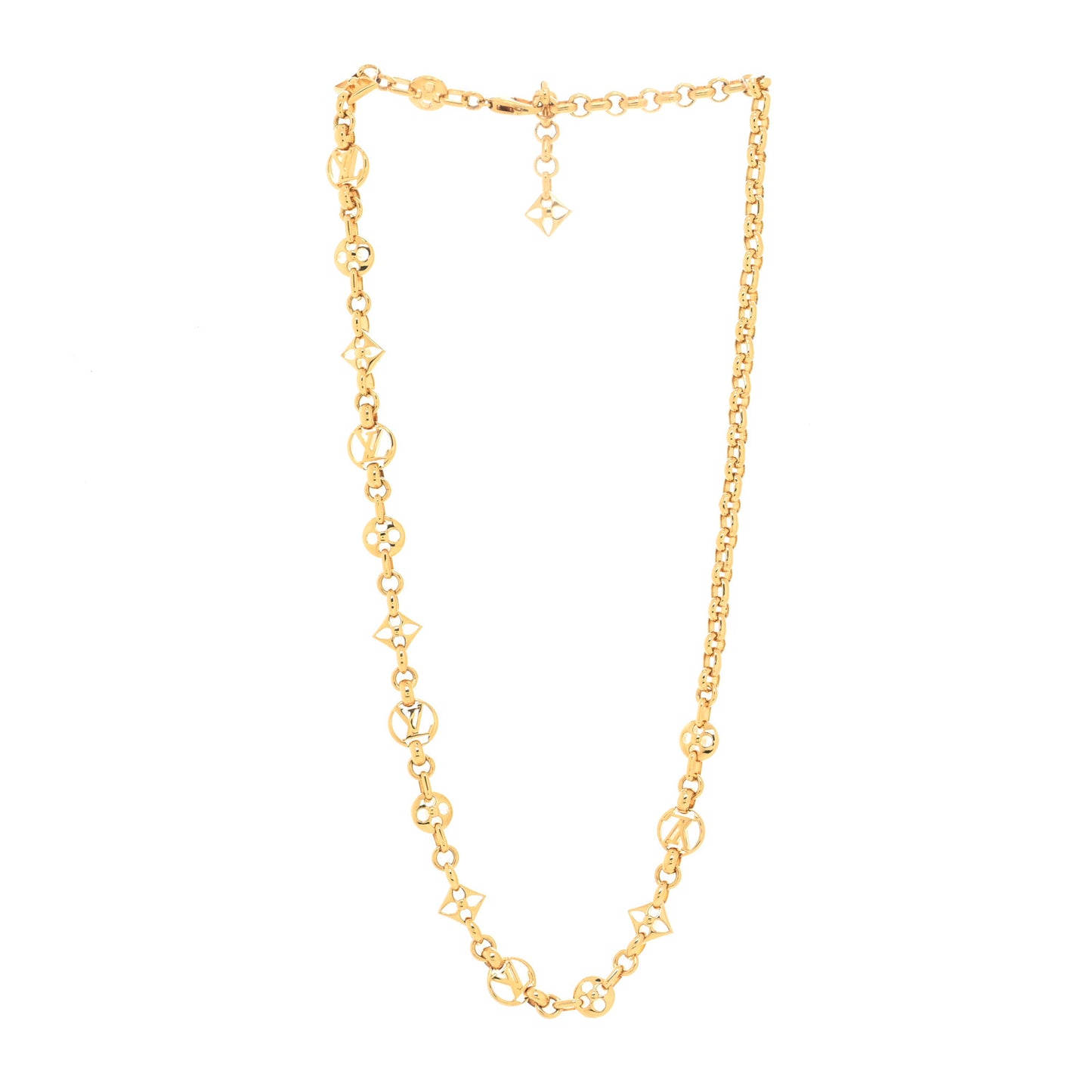 Metal Crazy in Lock Necklace Gold