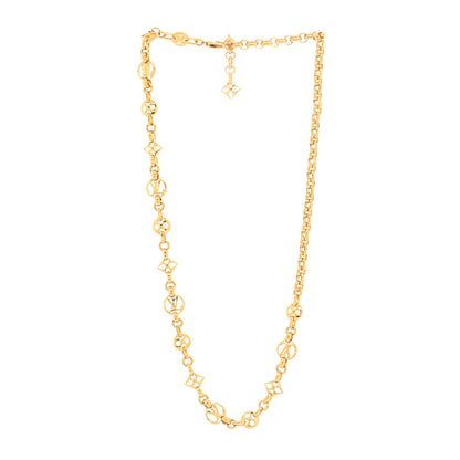 Louis Vuitton Metal Crazy in Lock Necklace Gold 2 of 3