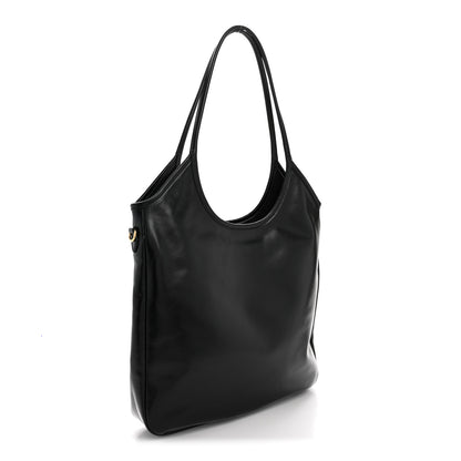 Miu Miu Shiny Softy Calfskin Ivy Bag Black 3 of 9