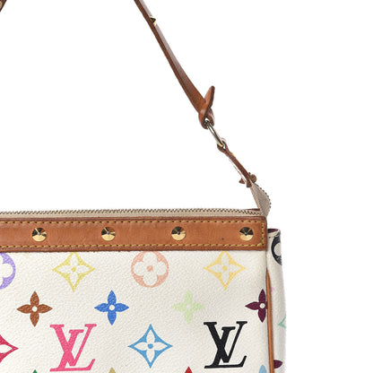 Louis Vuitton Monogram Multicolor Pochette Accessories White 17 of 17