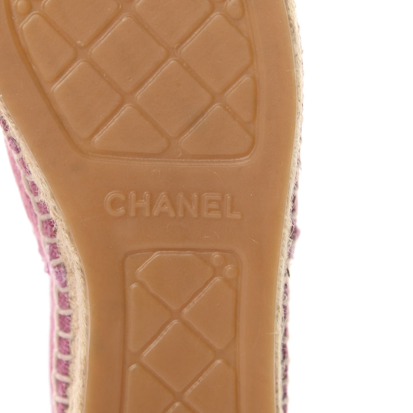 Linen CC Espadrilles 36 Pink Black
