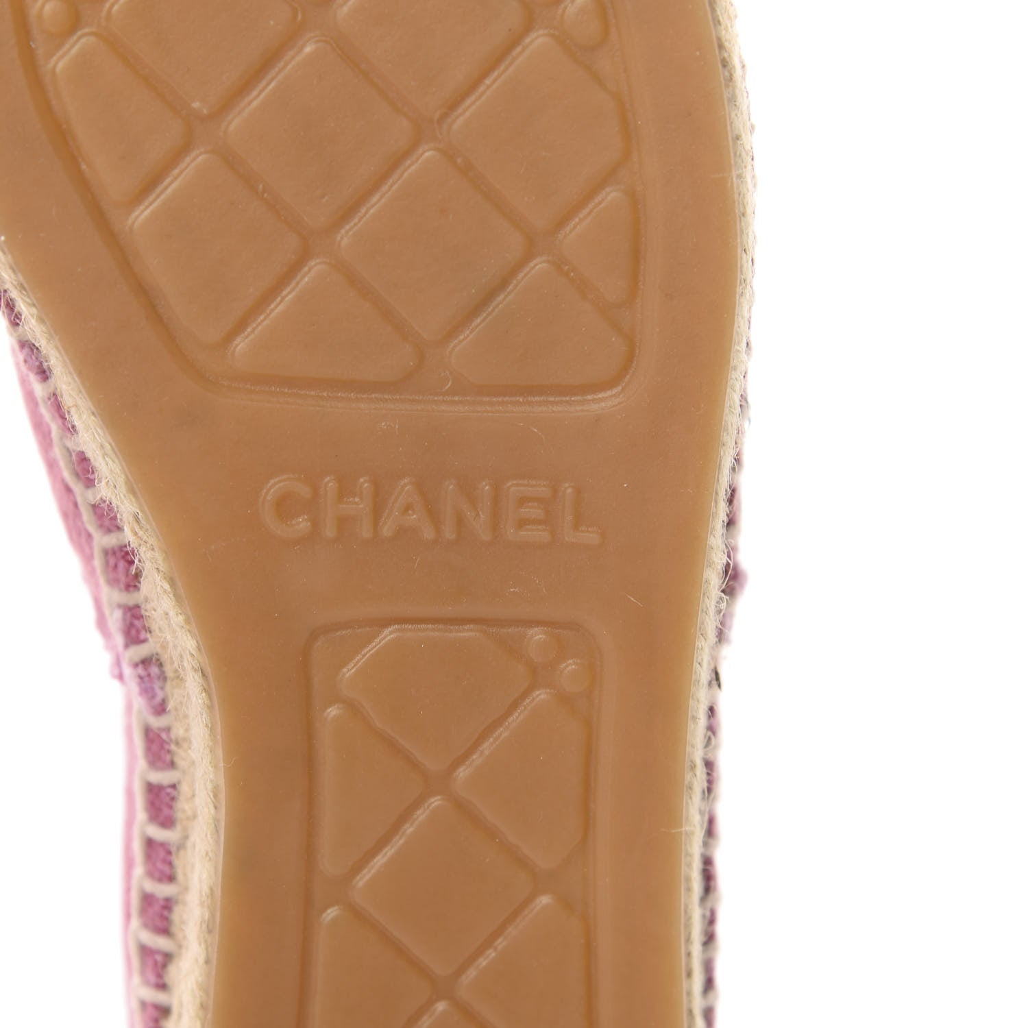 Chanel Linen CC Espadrilles 36 Pink Black 8 of 12