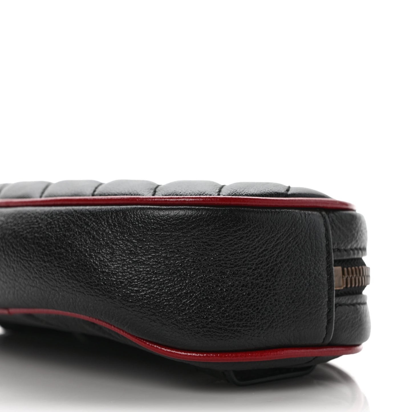Azalea Calfskin Matelasse Diagonal Torchon GG Marmont Belt Bag 95 38 Black Romantic Cerise