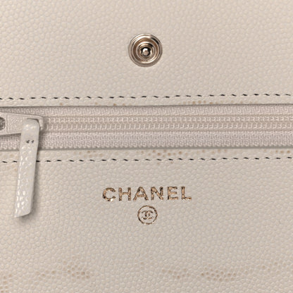 Chanel Caviar Quilted Wallet On Chain WOC White 6 of 11
