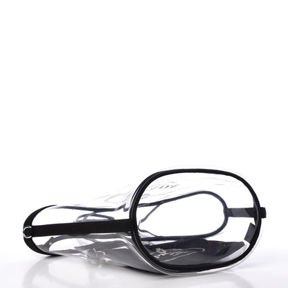 Prada Plexiglass Canapa Shopper Tote Black 4 of 9