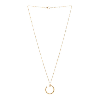Cartier 18K Yellow Gold Diamond Juste Un Clou Pendant Necklace 3 of 4