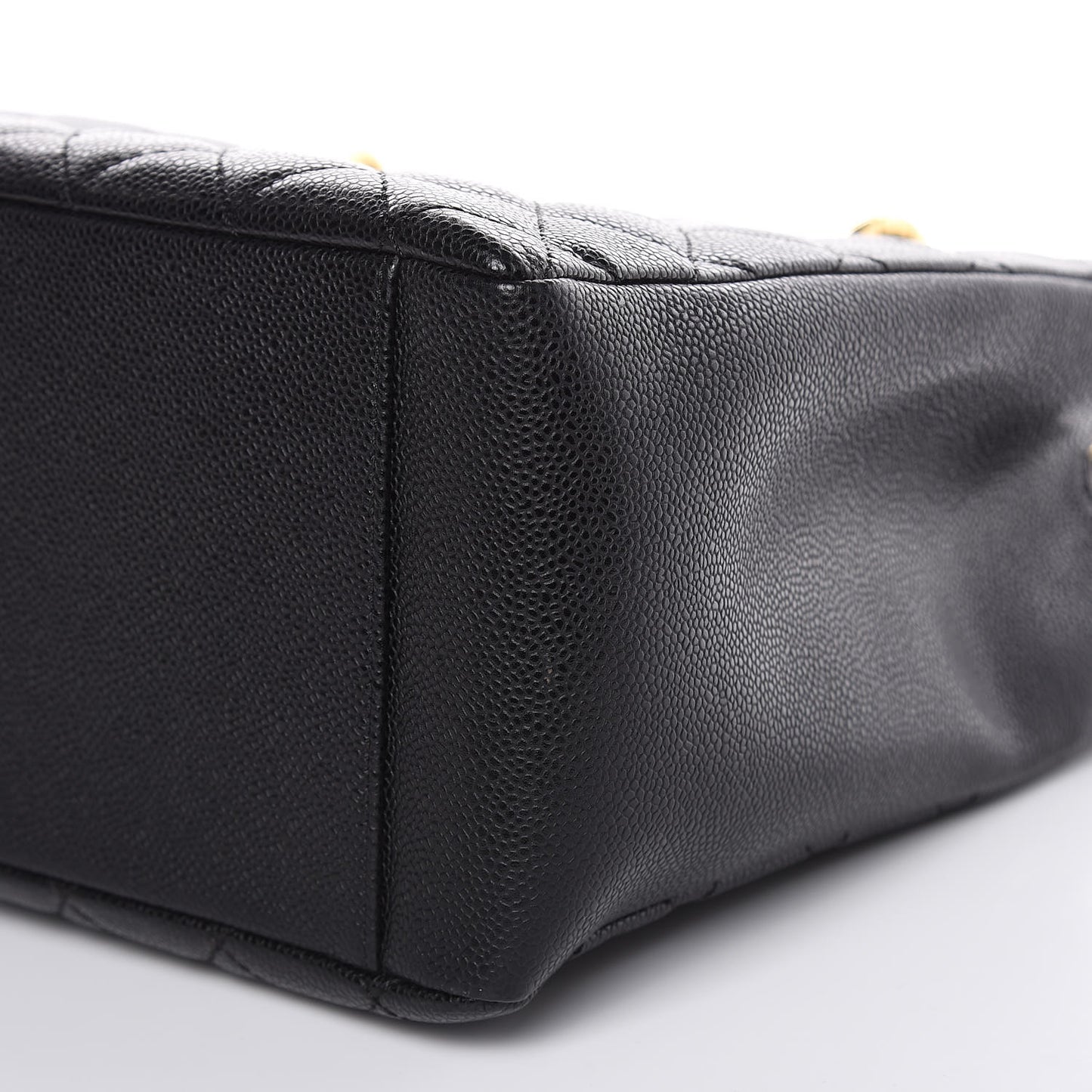 Caviar Quilted Grand Shopping Tote GST Black