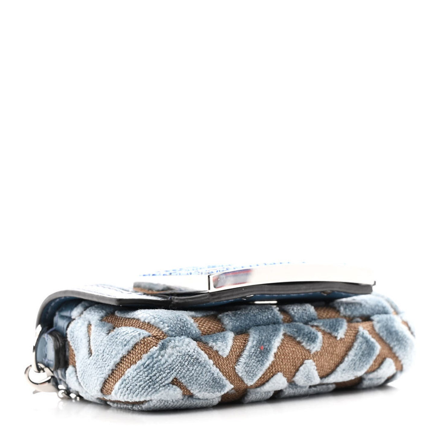 Velvet Jacquard FF Crystal Nano Baguette Charm Anice