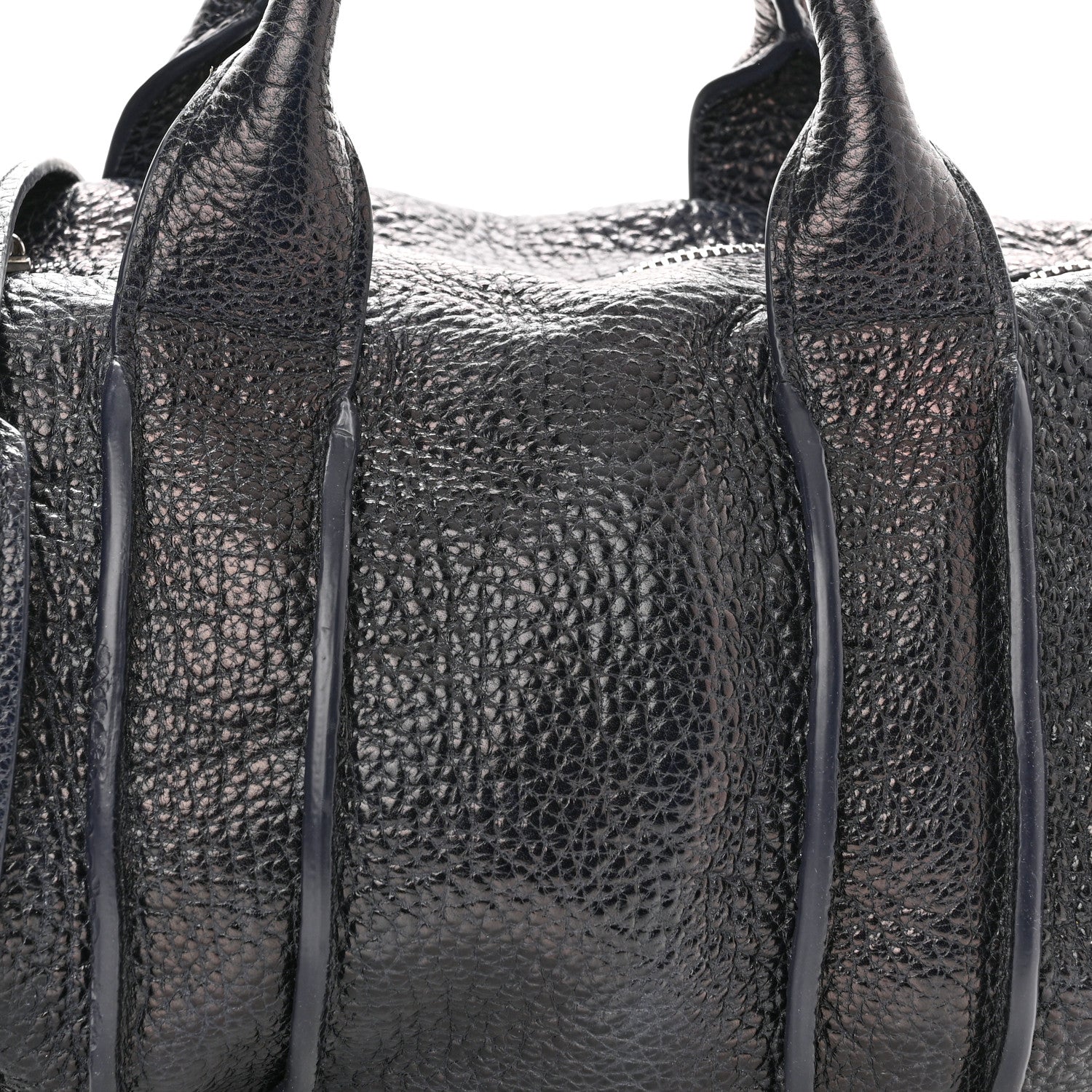 Alexander Wang Pebbled Lambskin Rocco Nickel Hardware Dark Blue 7 of 23