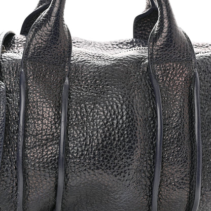 Alexander Wang Pebbled Lambskin Rocco Nickel Hardware Dark Blue 7 of 23