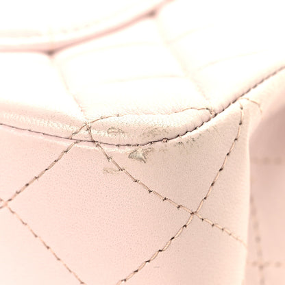 Chanel Lambskin Quilted Medium Double Flap Light Pink 11 of 13