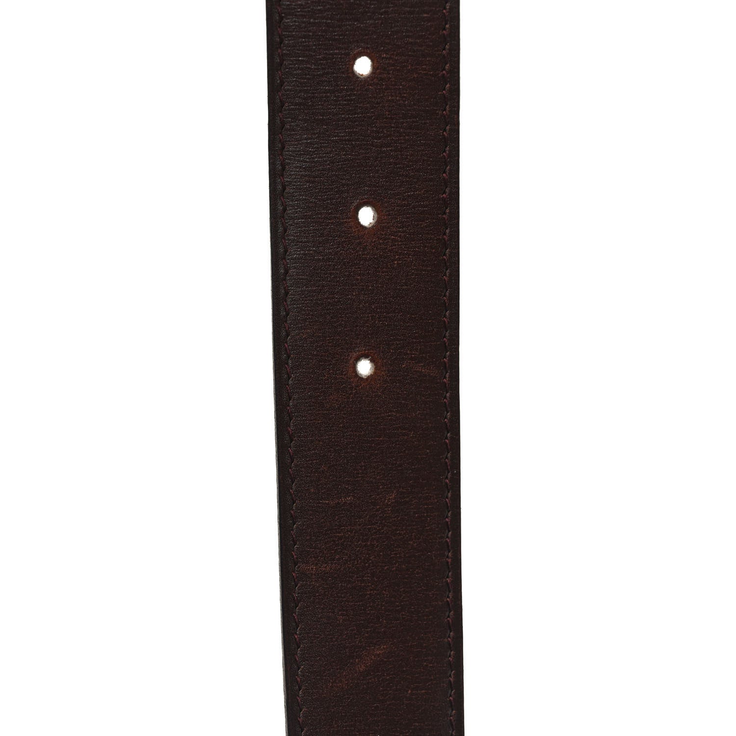 Hermes Togo Box 32mm H Belt 85 Orange Chocolate 4 of 4