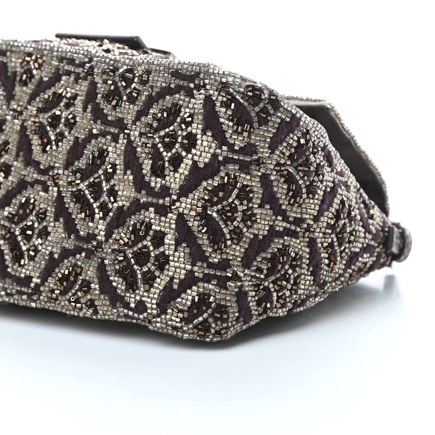 Fendi Lizard Beaded Mini Mama Baguette Brown 10 of 11