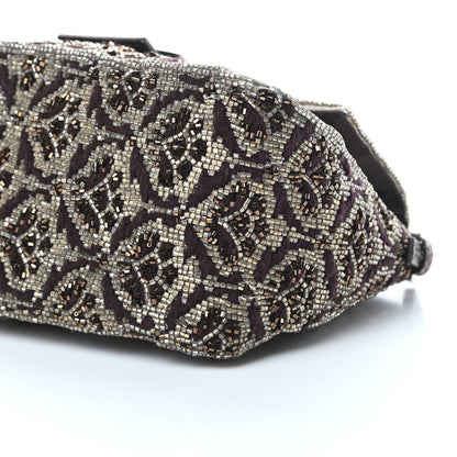 Fendi Lizard Beaded Mini Mama Baguette Brown 10 of 11