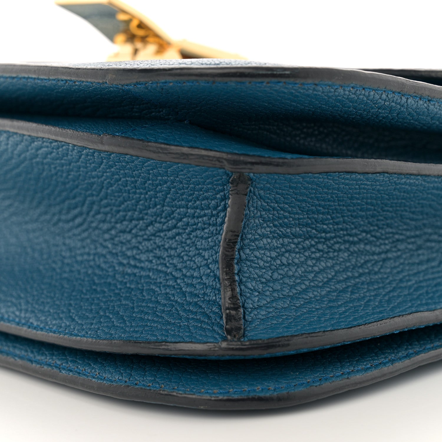 Celine Goatskin Medium Classic Box Flap Bag Deepsea 10 of 15