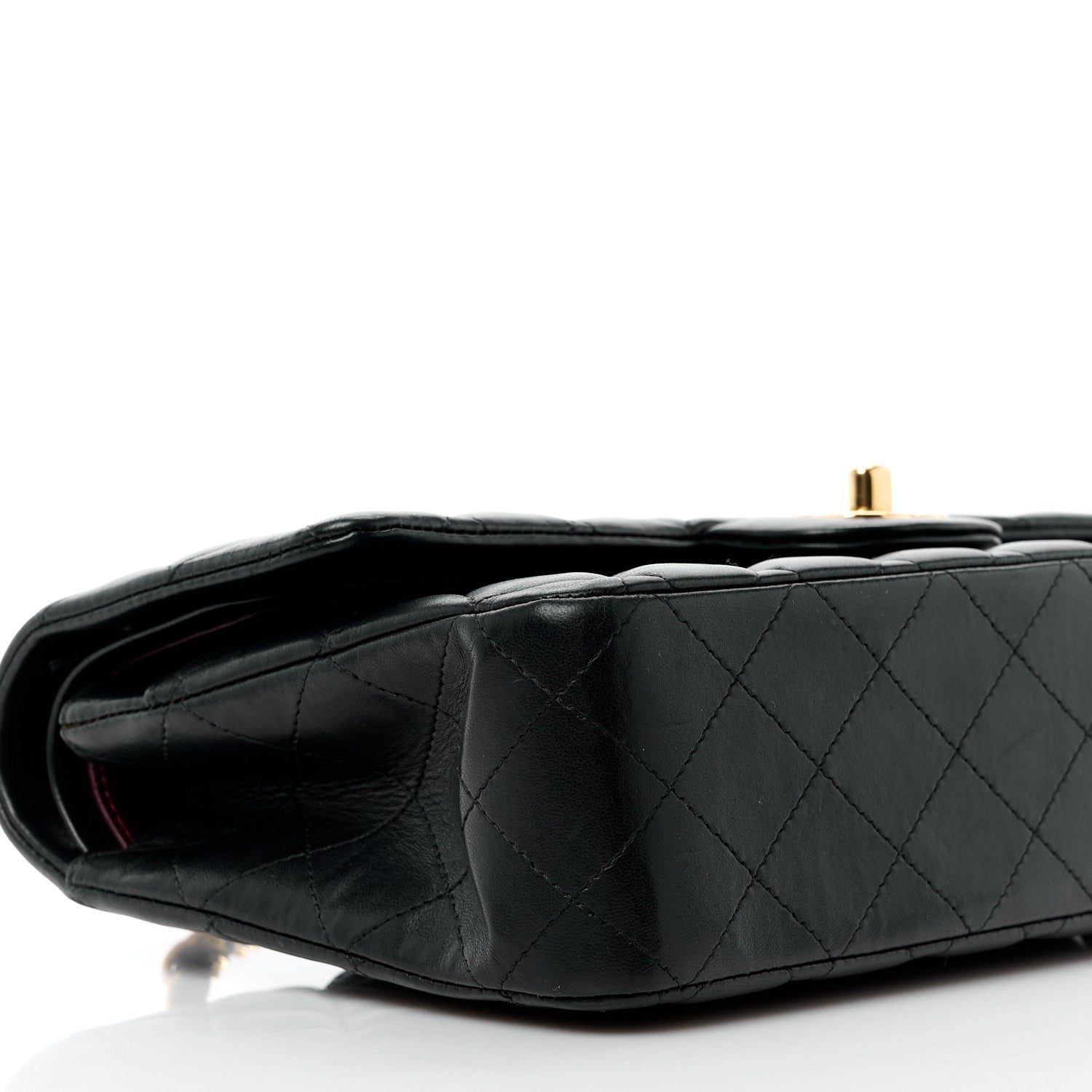 Chanel Lambskin Quilted Medium Double Flap Black 10 of 11