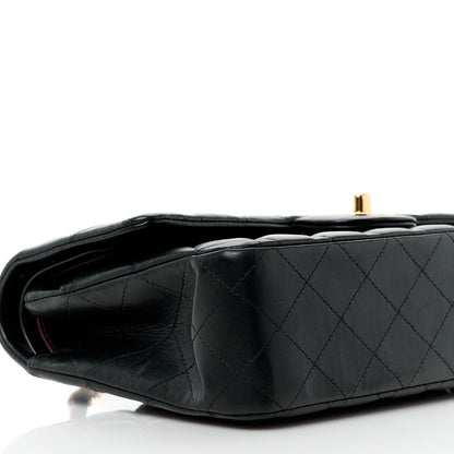 Chanel Lambskin Quilted Medium Double Flap Black 10 of 11