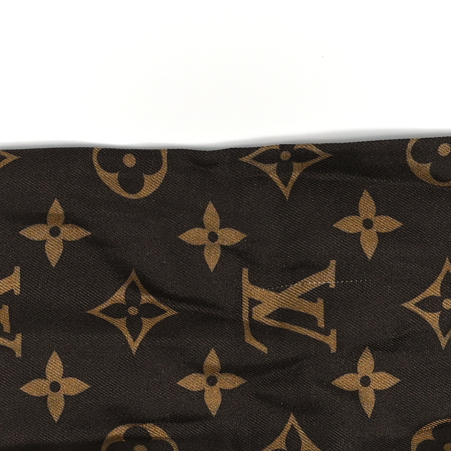 Louis Vuitton Silk Monogram Summer Trunks Bandeau Brown 5 of 5