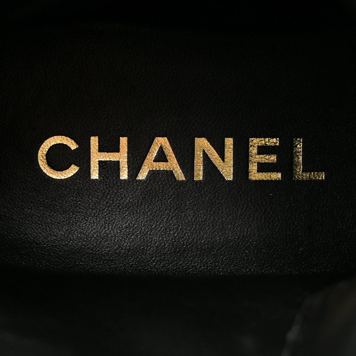 Chanel Calfskin CC Lace Up Combat Boots 38 Black 7 of 16