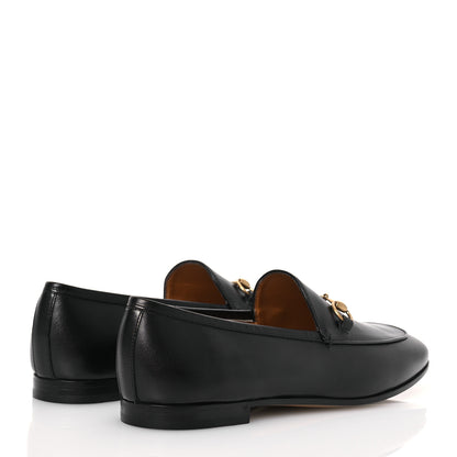 Gucci Calfskin Horsebit Womens Jordaan Loafers 39.5 Black 4 of 13