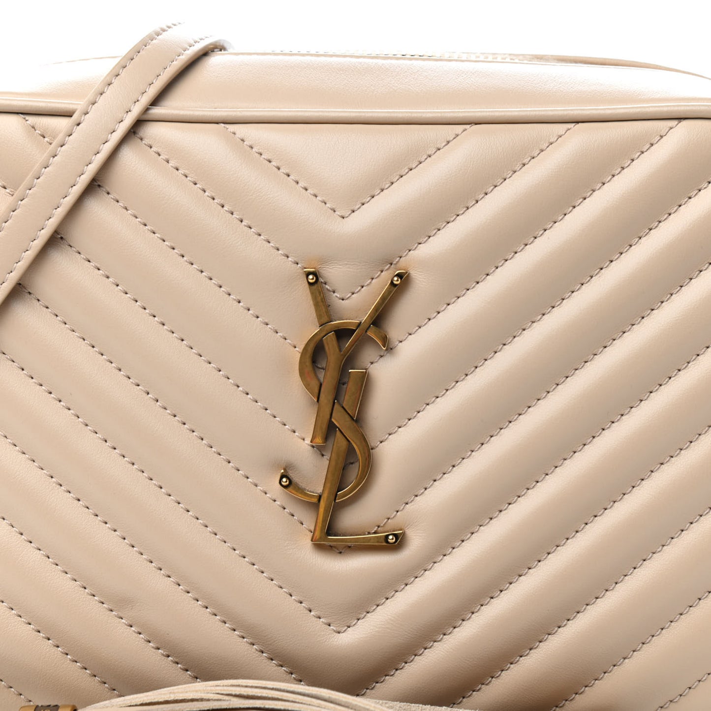 Calfskin Matelasse Monogram Lou Camera Bag Nude Powder