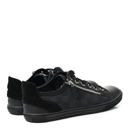Louis Vuitton Damier Graphite Calfskin Suede Mens Aventure Sneakers 9 4 of 11