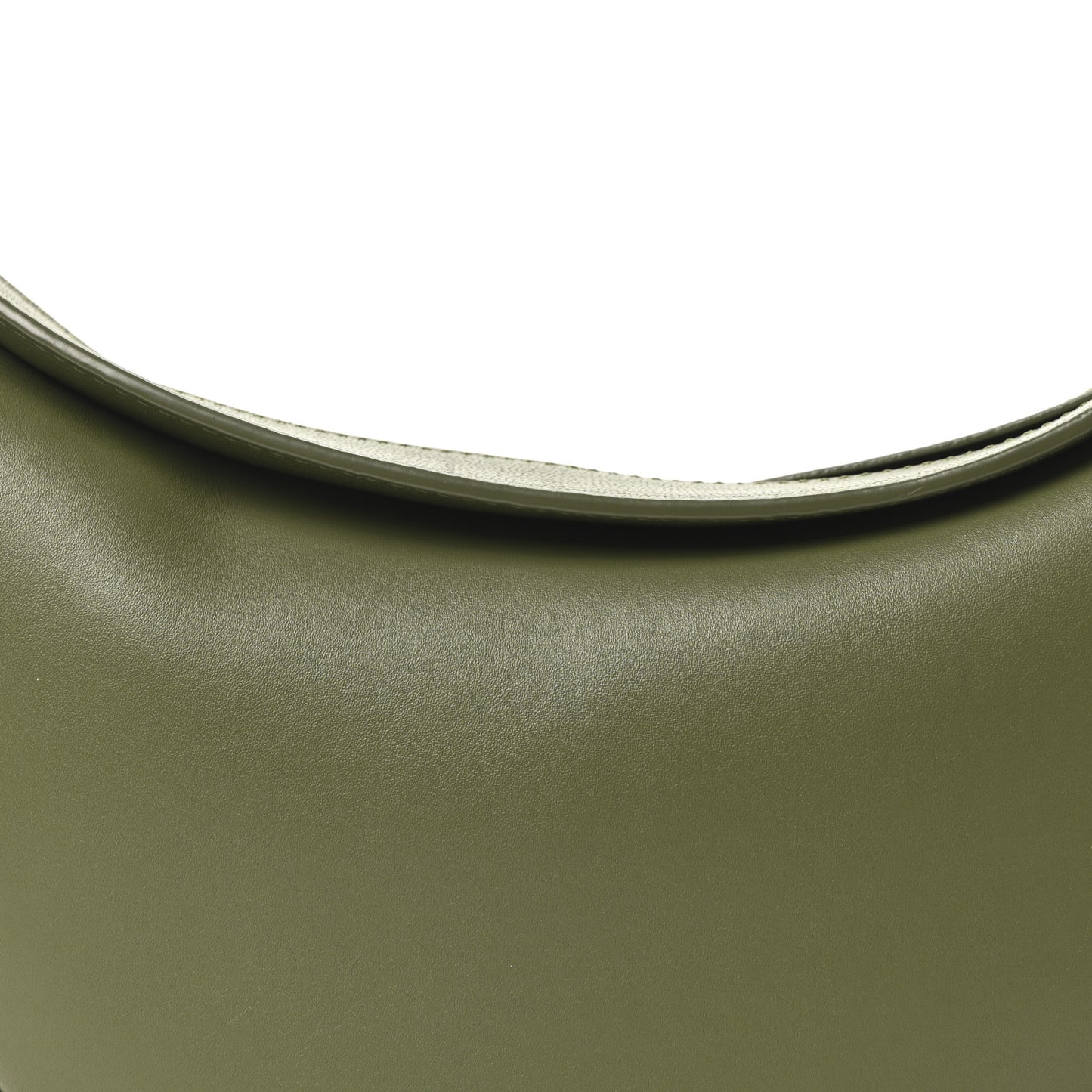 Satin Calfskin Jacquard Small Luna Bag Avocado Green