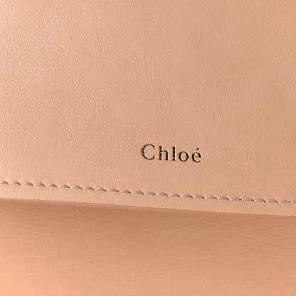 Chloe Shiny Small Grain Calfskin Bi-Color Kiss Hobo Sandy Beige 12 of 13