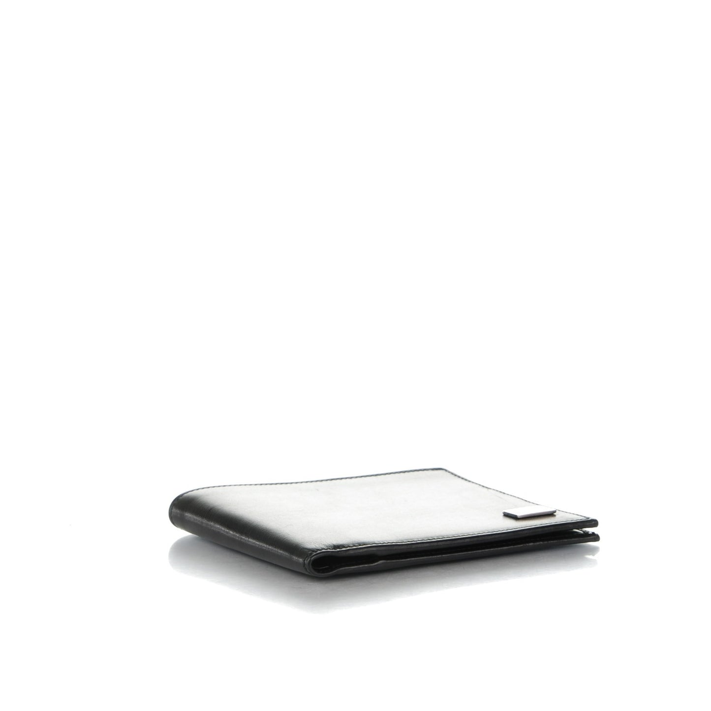 Calfskin Bi-Fold Wallet Black