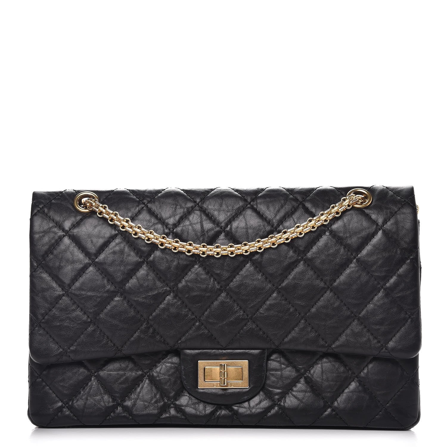 Chanel Aged Calfskin Quilted 2.55 Reissue 227 Flap Black 1 of 8