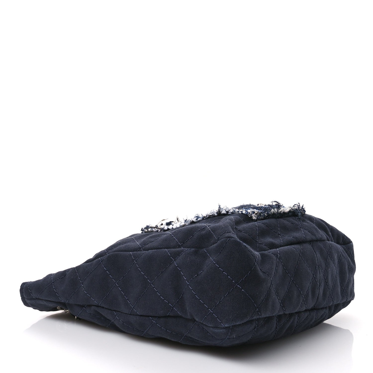 Chanel Canvas Quilted La Pausa Large Shopping Tote Navy 4 of 10