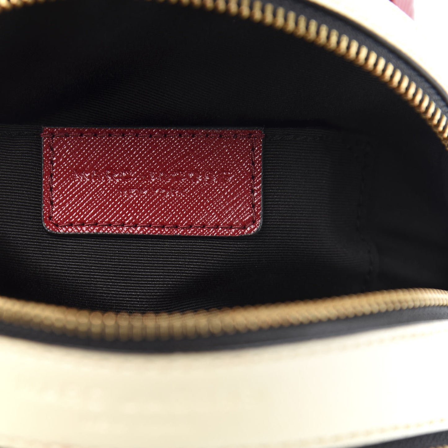 Saffiano Mini Snapshot Backpack Red Multicolor