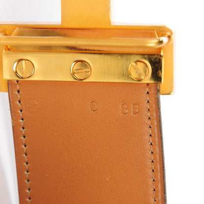 Hermes Box Enamel 42mm Constance Belt 80 Rouge H 6 of 10
