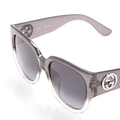 Gucci Glitter Square Optyl Sunglasses 3836/F/S Black Silver 5 of 8