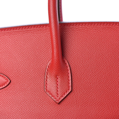 Hermes Epsom Birkin 35 Rouge Casaque 31 of 44