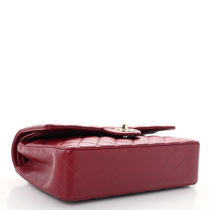 Chanel Lambskin Quilted Medium Double Flap Burgundy 4 of 10
