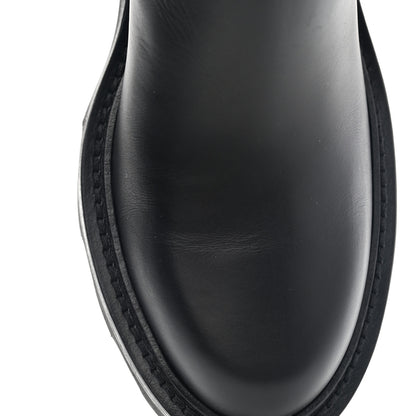 Louis Vuitton Calfskin Monogram Beaubourg Ankle Boots 38 Black 10 of 11