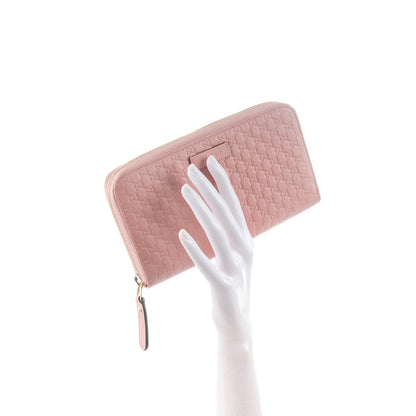 Gucci Microguccissima Zip Around Wallet Soft Pink 2 of 7