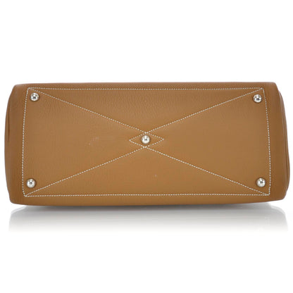 Hermes Taurillon Clemence Victoria 35 Gold 6 of 9