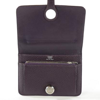Hermes Togo Dogon Compact Wallet Raisin 5 of 8
