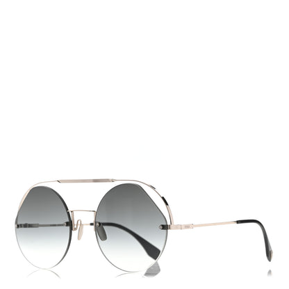 Fendi Round Sunglasses FF0325/S Silver 1 of 9