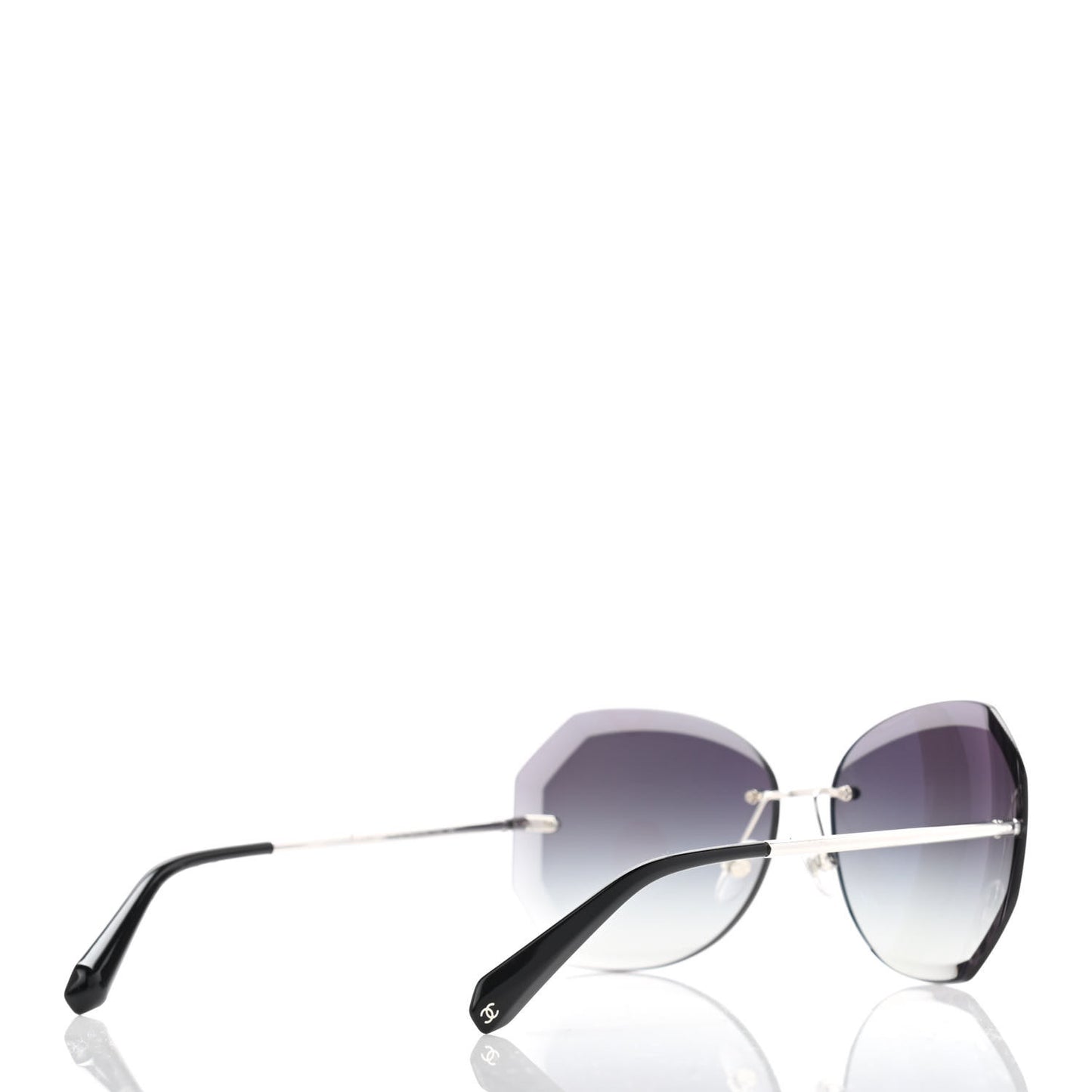 Metal Spring Round Sunglasses 4220 Silver