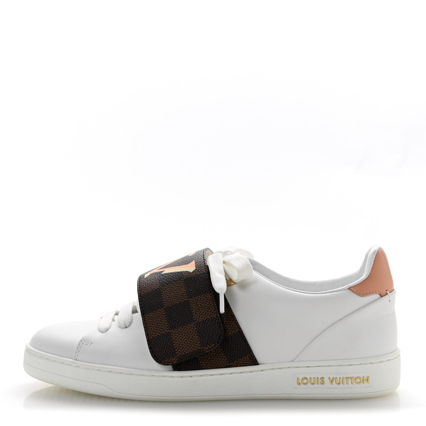 Damier Ebene Front Row Sneaker 37 White