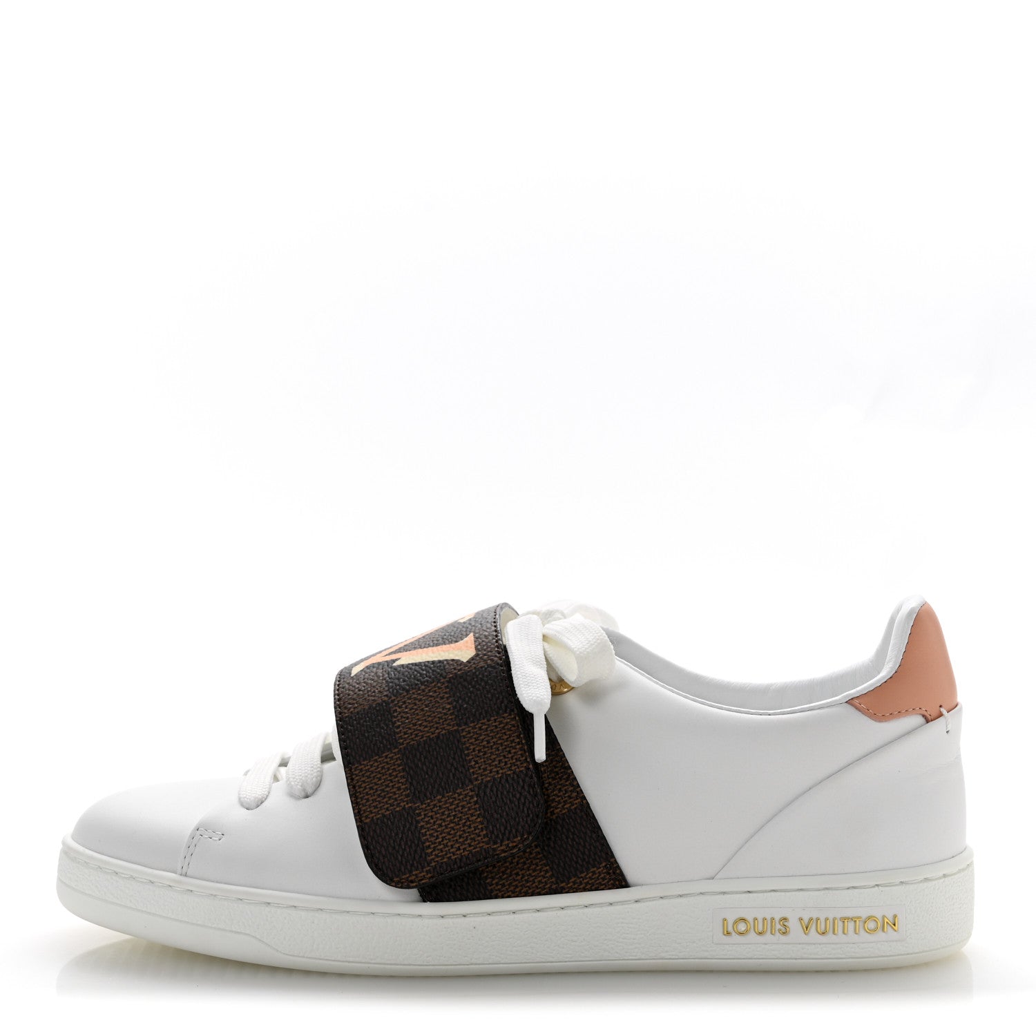 Louis Vuitton Damier Ebene Front Row Sneaker 37 White 1 of 10