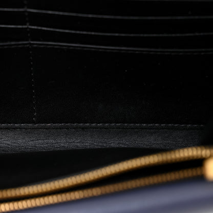 Mulberry Grained Calfskin Multiflap Chain Wallet Black 10 of 13