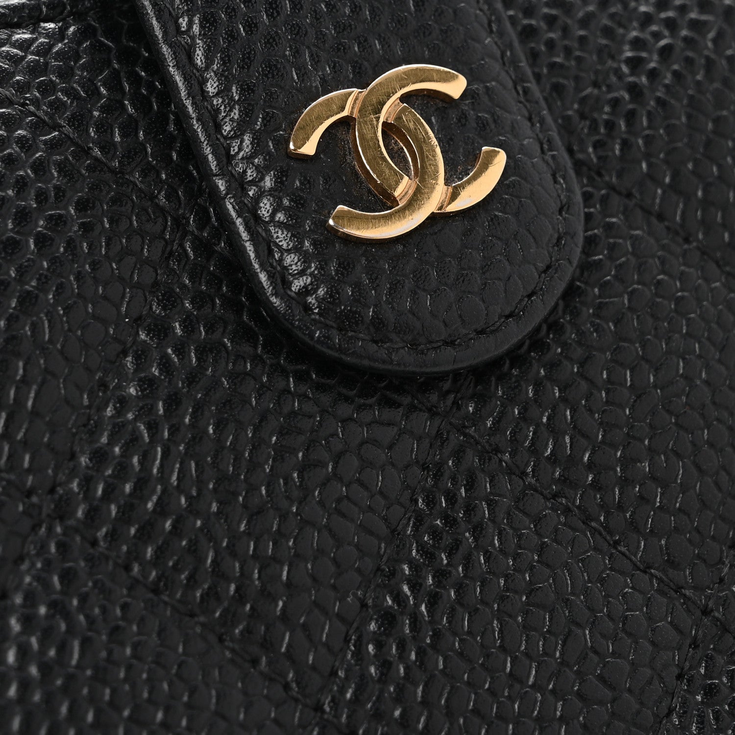 Chanel Caviar Quilted CC French Long Wallet Black 11 of 12